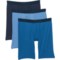 Jockey Active Ultra Soft Long Leg Boxer Briefs - 3-Pack in Marina Blue/Retro Denim/Navy