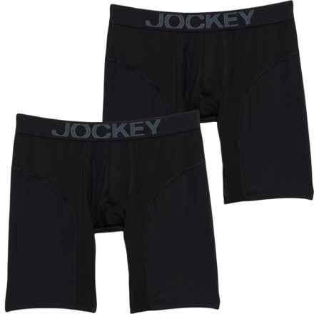 Jockey Athletic RapidCool Boxer Briefs - 2-Pack in Black