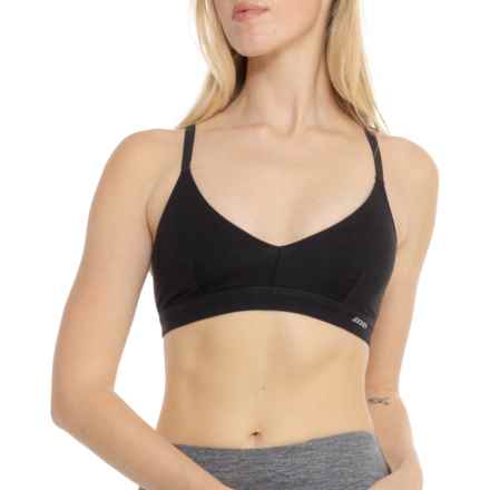 Jockey Organic Cotton Bralette in Black