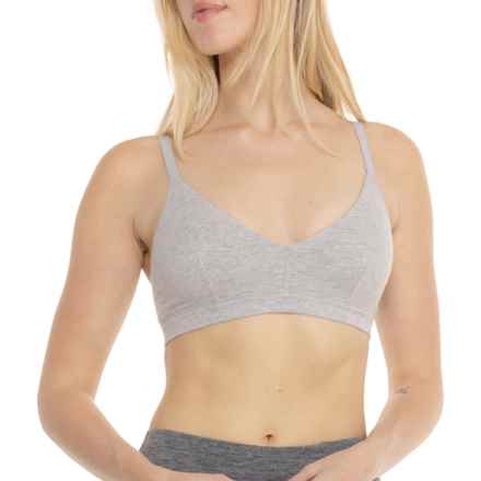 Jockey Organic Cotton Bralette in Grey Heather