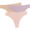 Jockey Organic Cotton Panties - 3-Pack, Thong in Pink Multi