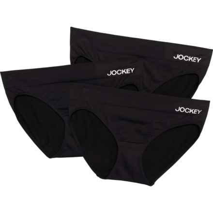 Jockey Seam-Free Panties - 3-Pack, Bikini Brief in Black