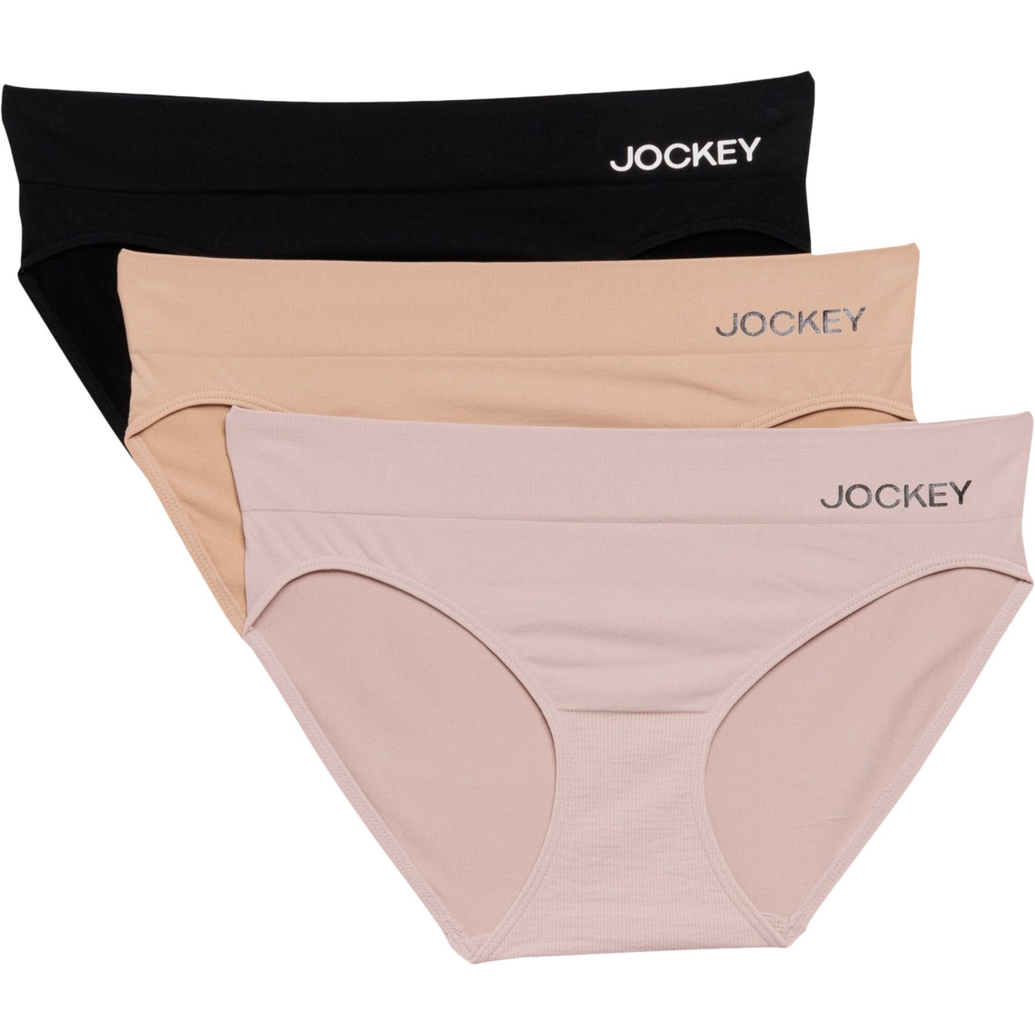 Jockey Soft Touch Seam-Free Panties - 3-Pack, Bikini Brief - Save 44%