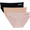Jockey Soft Touch Seam-Free Panties - 3-Pack, Bikini Brief in Light/Pink Haze/Black