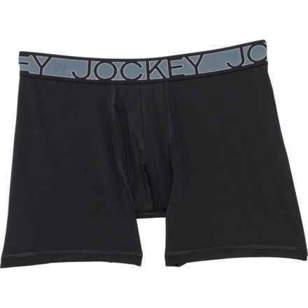 Jockey Solid Microfiber Boxer Briefs - 3-Pack in Black