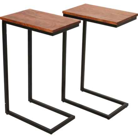 Jofran Accent Tables - Set of 2, 10x16x26” in Light Cherry