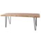 5DXKR_2 Jofran Live Edge Bench with Metal Legs - 48x16x18”