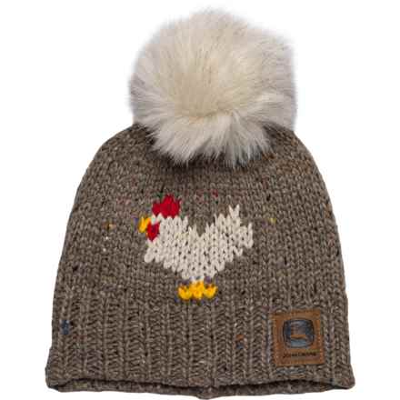 John Deere Chicken Beanie (For Toddler Boys and Girls) in Brown