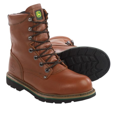 John Deere Footwear 8” EH Work Boots – Steel Toe (For Men)