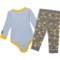 3PYRR_2 John Deere Infant Boys Construction Baby Bodysuit and Pants Set - Long Sleeve