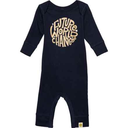 John Deere Infant Boys Future World Changer Baby Bodysuit - Long Sleeve in Navy