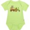 John Deere Infant Boys Tractor Baby Bodysuit - Short Sleeve in Lime Green Klim Od
