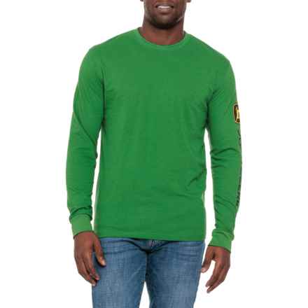 John Deere Logo 1900 T-Shirt - Long Sleeve in Jd Green Od