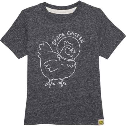 John Deere Toddler Boys Space Chicken T-Shirt - Short Sleeve in Navy