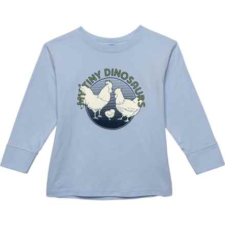 John Deere Toddler Boys Tiny Dinos T-Shirt - Long Sleeve in Baby Blue
