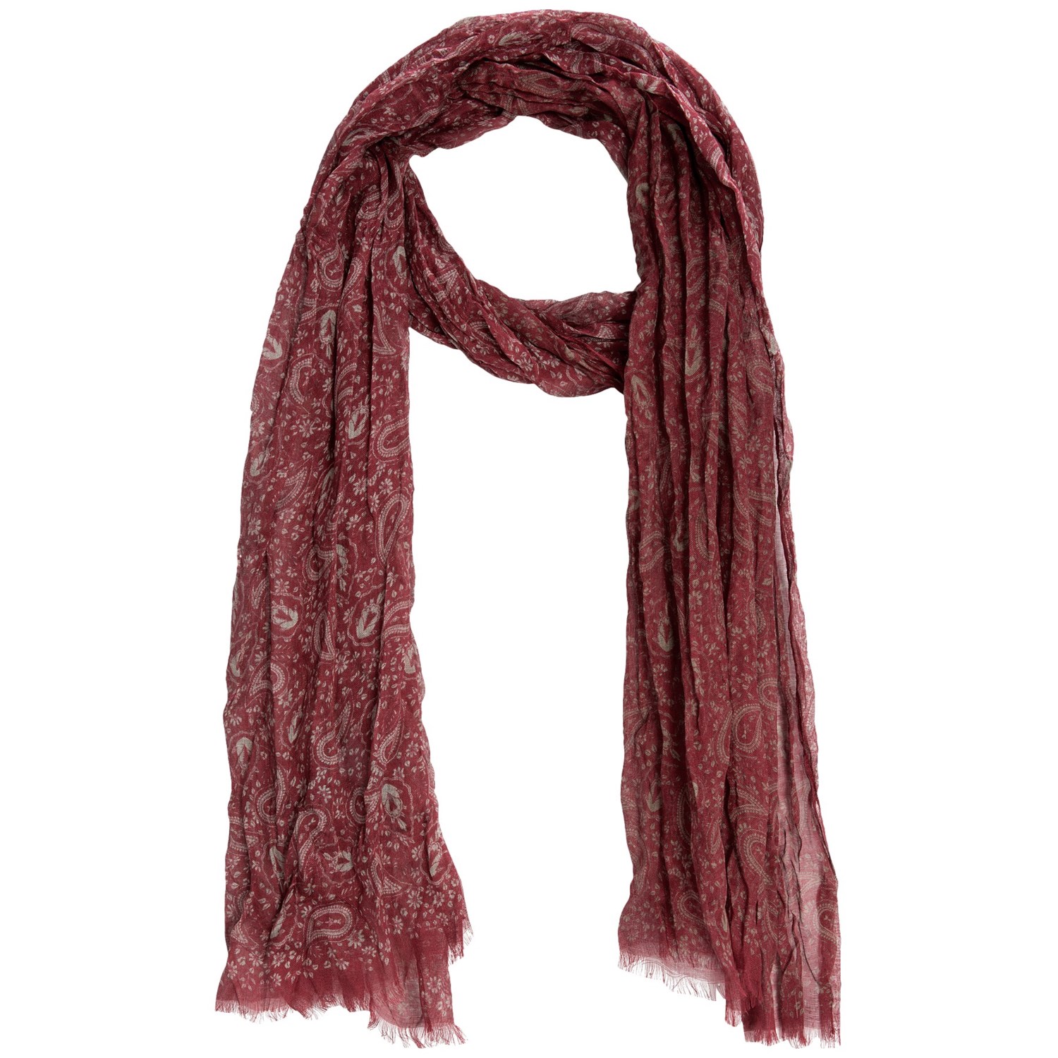 John Varvatos Printed Paisley Scarf - Modal (For Men and Women) in 618 ...