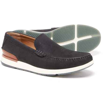 Johnston & Murphy Bower Venetian Shoes - Nubuck (For Men) in Black Nubuck