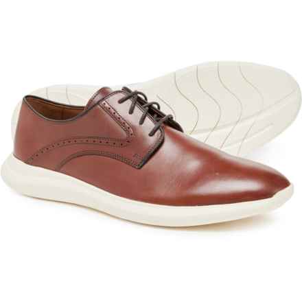 Johnston & Murphy Hennings Plain Toe Shoes - Leather (For Men) in Mahogany Full Grain