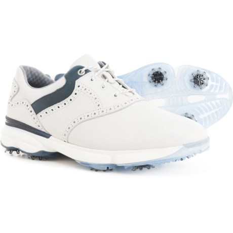 Johnston & Murphy XC4® GT1-Luxe Golf Shoes - Waterproof, Leather (For Men) in White/Navy