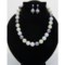 7943A_4 JOIA De Majorca Joia De Majorca Multi-Colored Organic Pearl Necklace and Earrings - 14mm, 18"