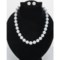 7943F_5 JOIA De Majorca Joia De Majorca Organic Pearl Necklace and Earrings - 12mm, 18"