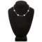 8093N_3 Jokara Glass Pearl Necklace - 16”+3”