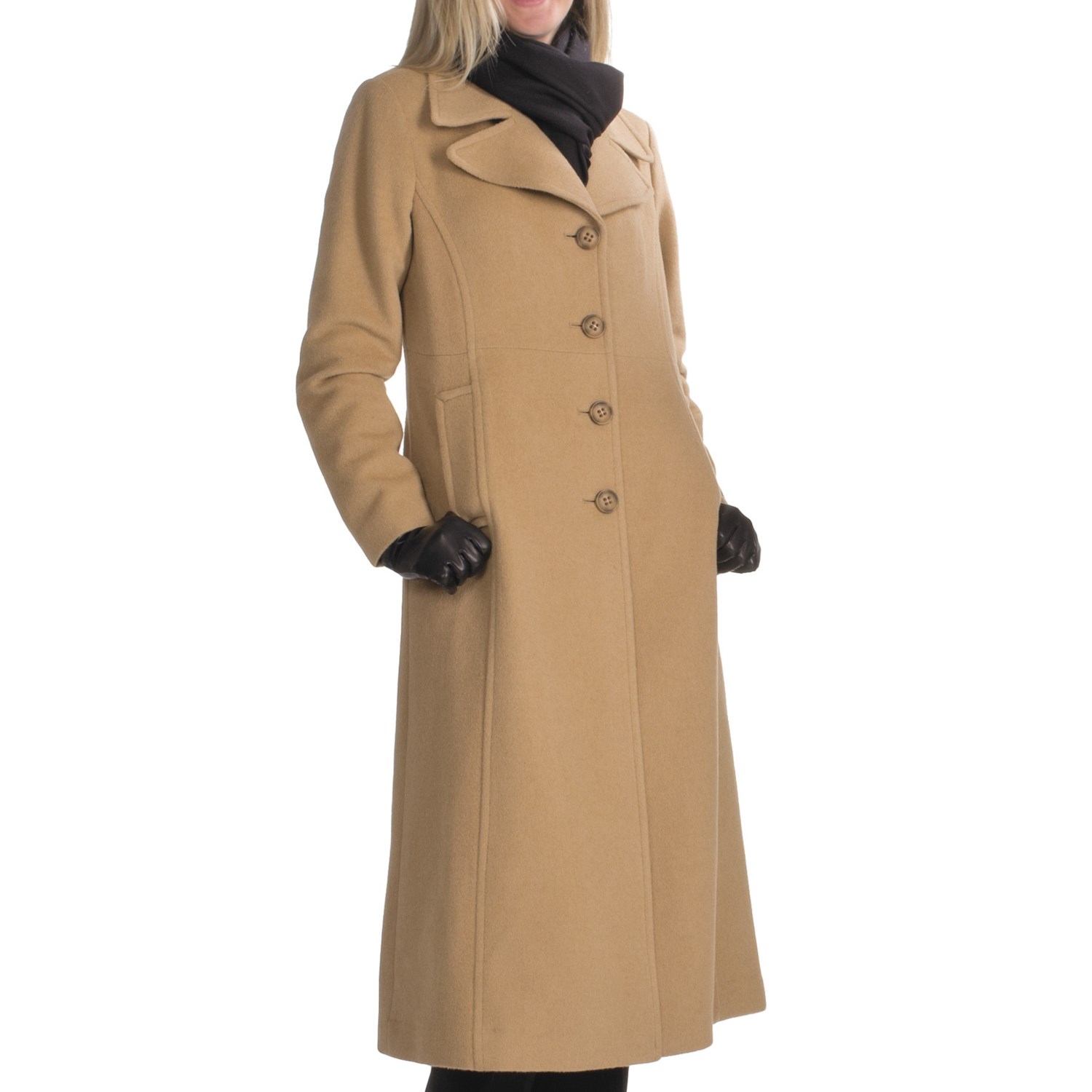 Jonathan Michael Polished Camel Hair Coat - Single-Breasted (For Women ...