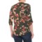 482TT_2 Jones New York Floral Printed Shirt - 3/4 Sleeve (For Women)