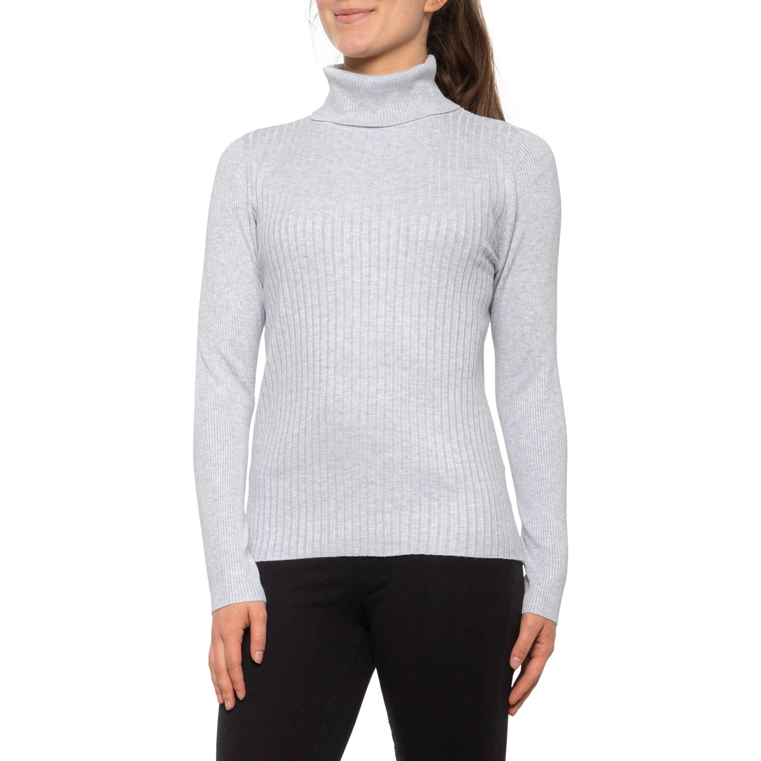 Turtleneck Sweater - Silver main image 1