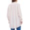 553WA_2 Jones NY Pink Combo Yarn Dyed Button-Front Linen Shirt - Long Sleeve (For Women)