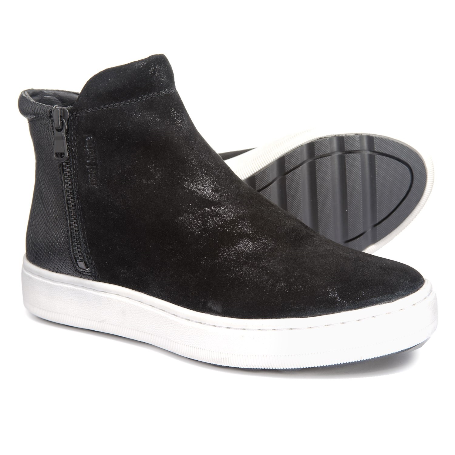 leather sneaker boots womens