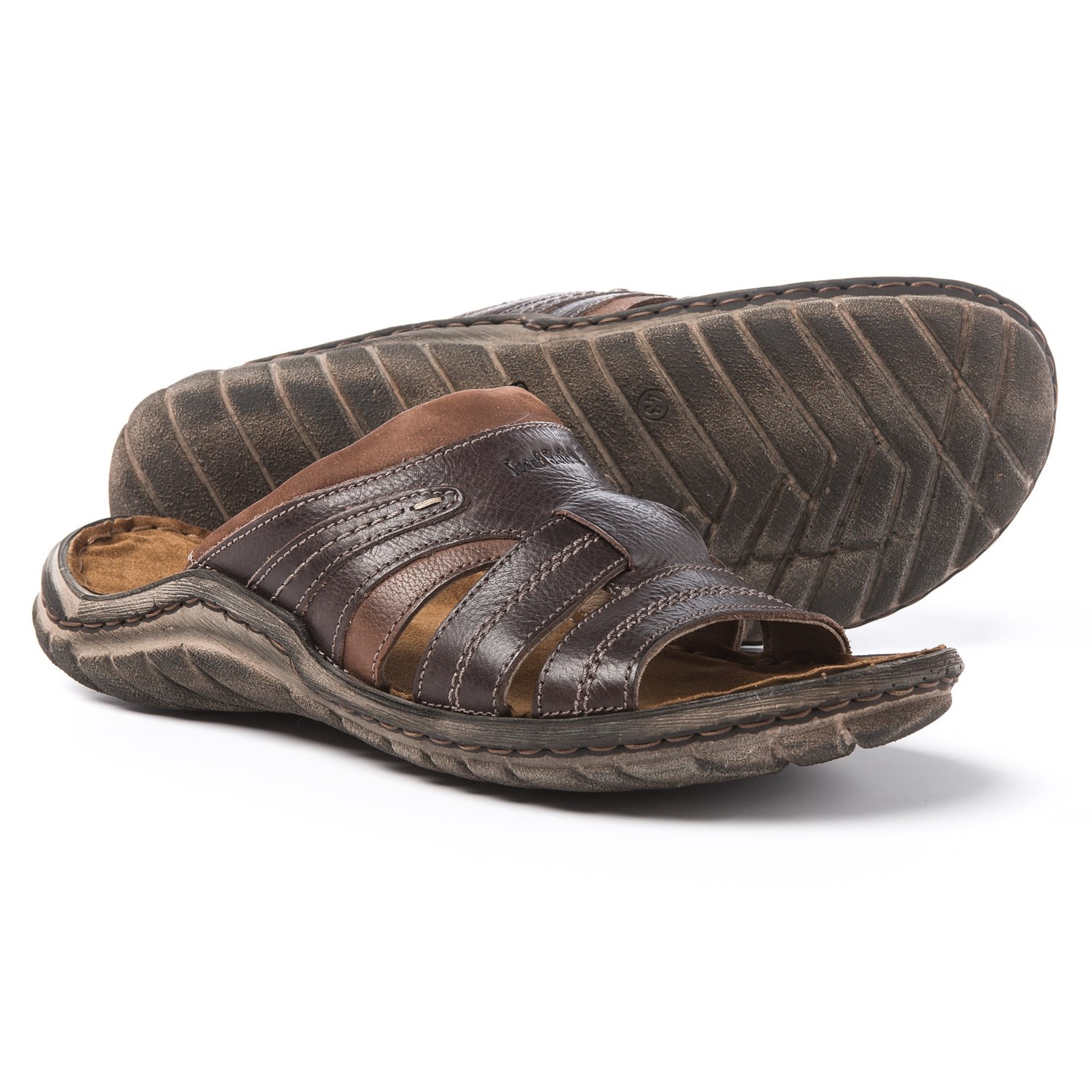 Josef Seibel Nico 01 Slide Sandals – Leather (For Men)