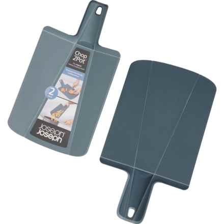 Joseph Joseph Chop2Pot Cutting Boards - 2-Pack in Blue Grey