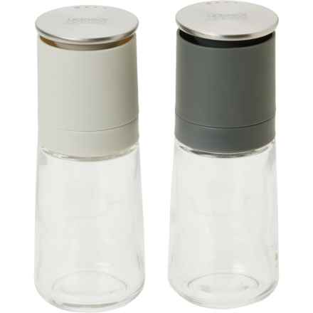 Joseph Joseph Duo No-Spill Salt and Pepper Mill Set in Clear