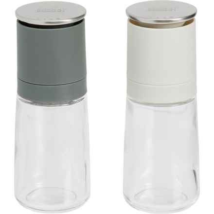 Joseph Joseph Duo No-Spill Salt and Pepper Mill Set in Grey White