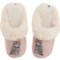 2MGTU_5 Joules Cat in Glasses Luxe Scuff Slippers (For Women)