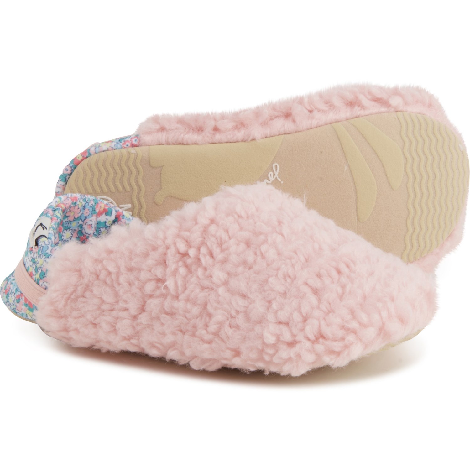 Faux Fur Slippers - Powder pink - Ladies