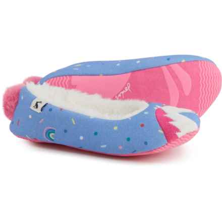Joules Girls Dreama Slippers in Blue Horse
