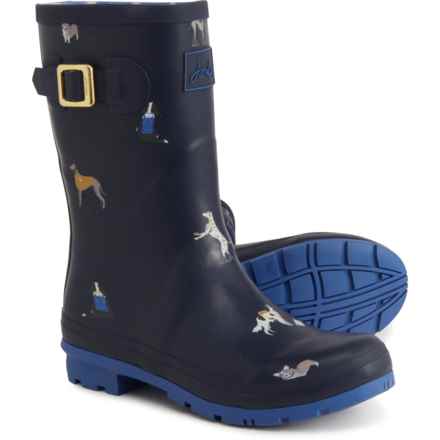 Joules Molly Welly Rain Boots - Waterproof (For Women) in Navy Dogs