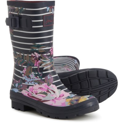 joules striped rain boots