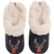 2MGTF_5 Joules Reindeer Luxe Scuff Slippers (For Women)