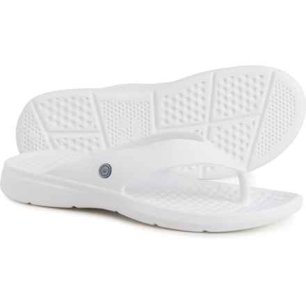 JoyBees Casual Flip-Flops (For Men) in Solid White