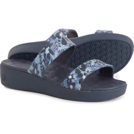 joybees ® Cute Wedge Sandals (For Women) in Navy Denim