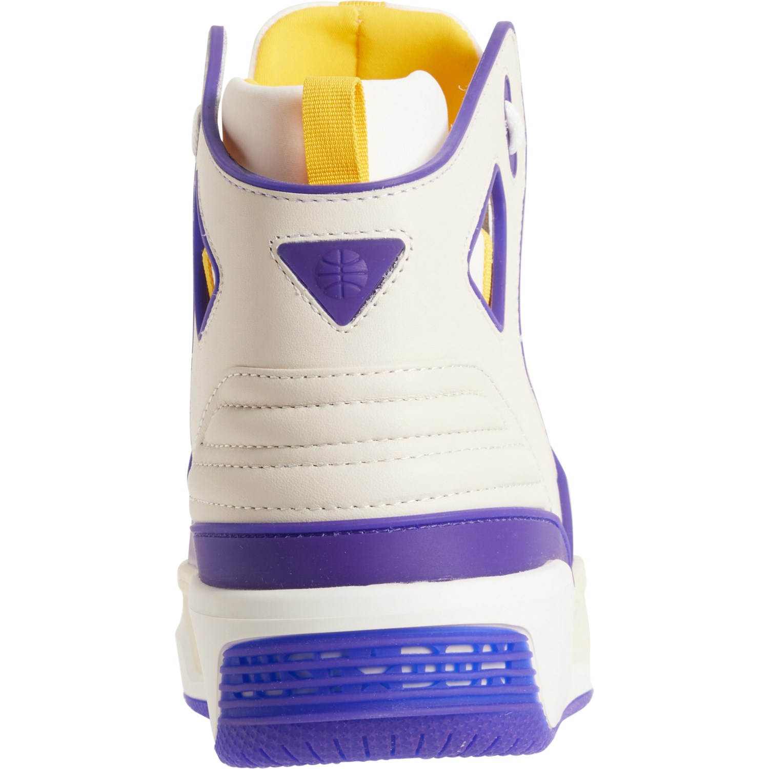 スニーカー JUST DON Basketball JD1 High-top Sneakers White/Purple/Yello JUST DON Made in Italy Basketball Courtside High-Top