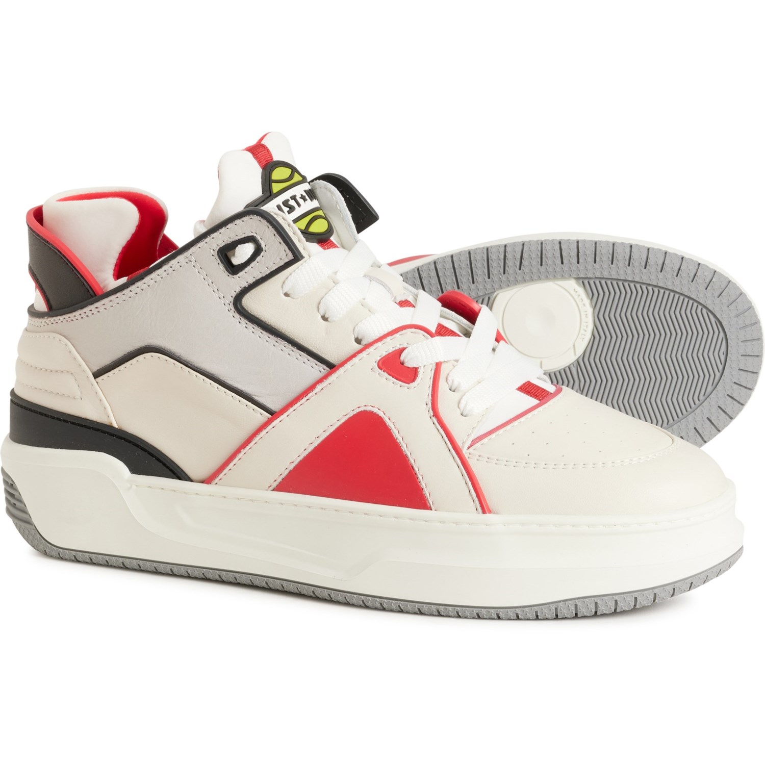 JUST DON Made in Italy Courtside Tennis Mid Sneakers (For