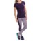 9940W_3 Just One Fitness Marled Leggings (For Women)