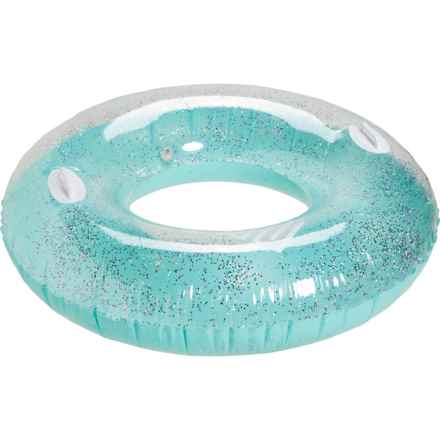 Justice Glitter Tube Pool Float - 39” in Blue Glitter
