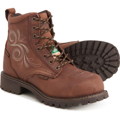 justin leather work boots