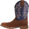 7JJRP_3 Justin Dusty 11” Western Work Boots - Waterproof, Leather, Wide Width (For Men)