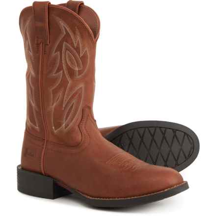 Justin Rendon Sorrell 11” Western Boots - Leather, Round Toe (For Men) in Brown